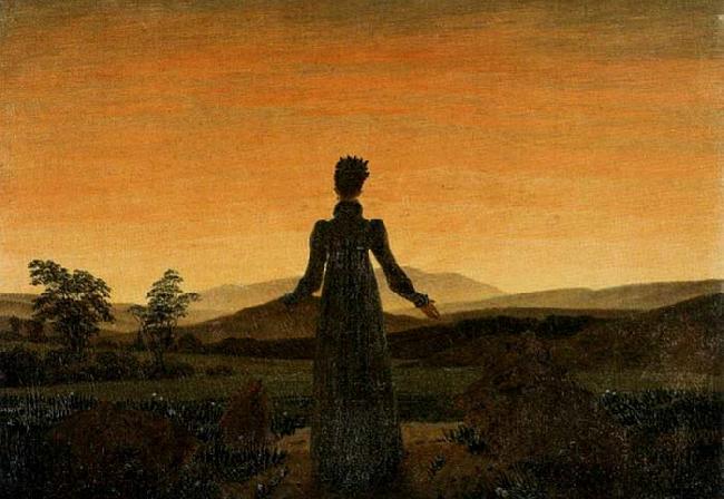 Caspar David Friedrich Woman before the Rising Sun France oil painting art